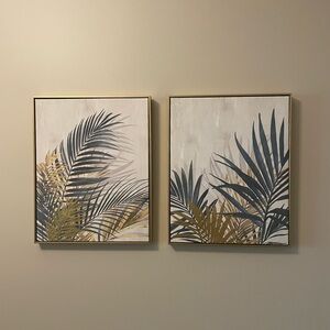 Set of Two Botanical Wall Art Prints